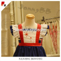 Wholesale hand fireworks embroidered navy dress